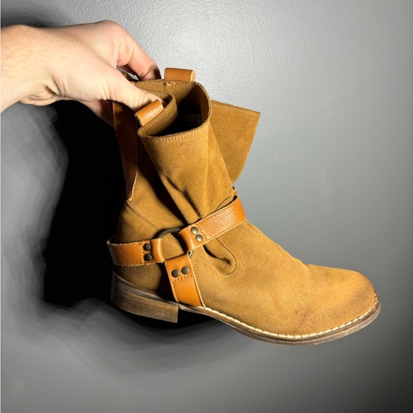 Sundance Shoes - Sundance Ellie Oiled Suede Ankle Boots Womens Size EU 38